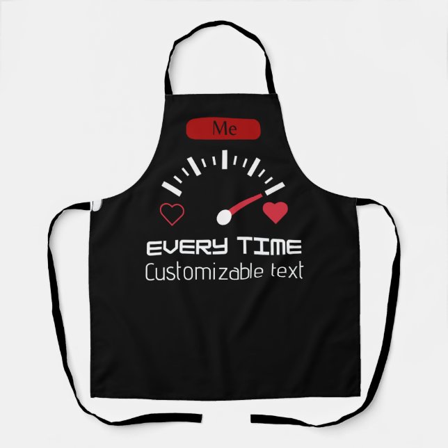 Love metre Every time All-Over Print Apron (Front)