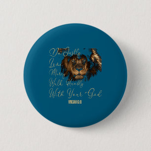 Love Micah 6 8 Bible Verse Cm Round Badge