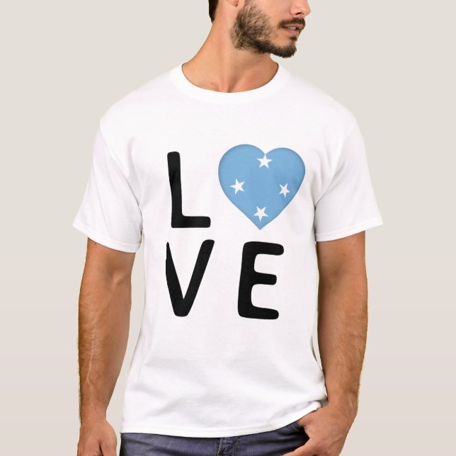 Love - Micronesia Flag T-Shirt (Front)