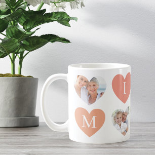 Love Mimi Grandmother Pink Heart Photos Collage Coffee Mug