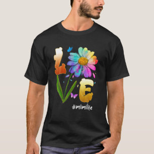 Love Mimi Life Daisy Flower Cute Funny Mother's Da T-Shirt