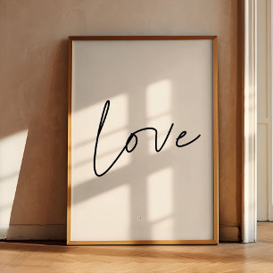 Love minimalist poster