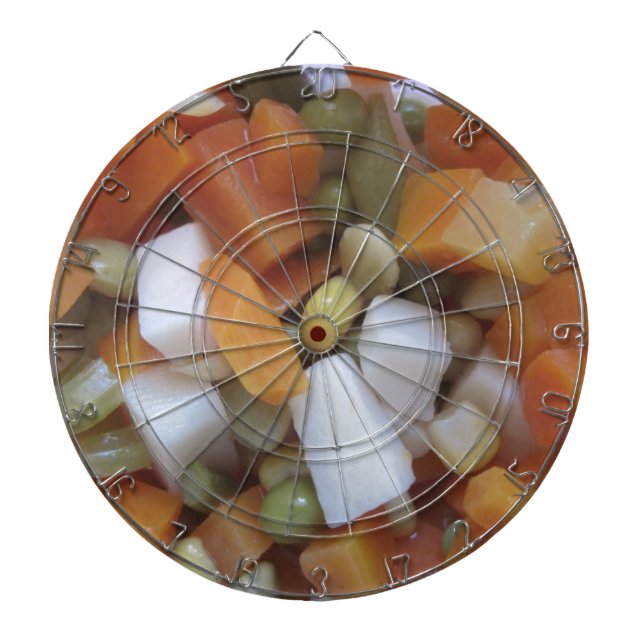 Love Mixed Vegetables Dartboard (Front)