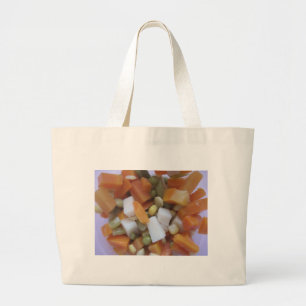 Love Mixed Vegetables Large Tote Bag