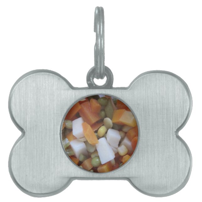 Love Mixed Vegetables Pet ID Tag (Front)
