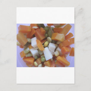 Love Mixed Vegetables Postcard