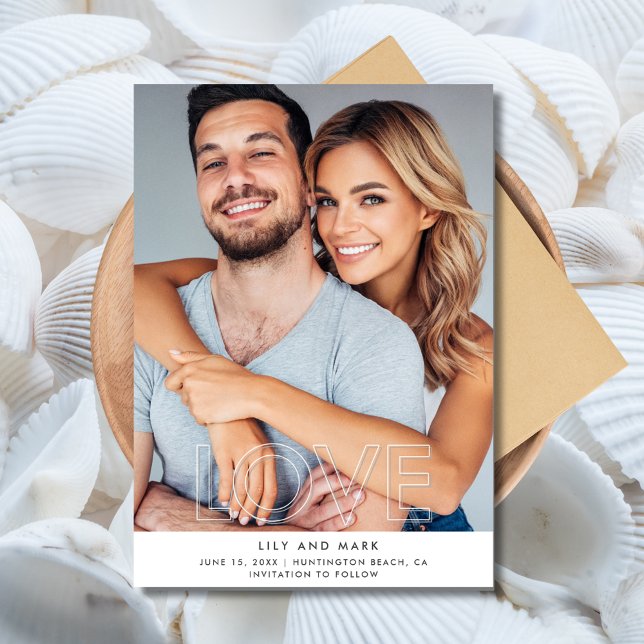 Love Modern Photo Wedding Save the Date (Love Modern Photo Wedding Save the Date)