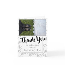 Love Modern Script Typography Thank You