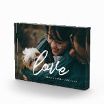 Love modern typography overlay couple photo block<br><div class="desc">Showcase your favourite wedding pictures with this modern photo block,  with the word Love in a beautiful text overlay. You can easily change the colour and size of the text to fit your picture.</div>
