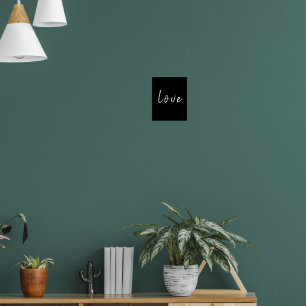 Love Modern Word Quote Minimalist Stylish Trendy Poster