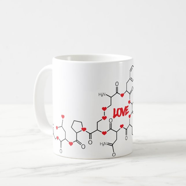 Love Molecule Mug  Design (Front Left)