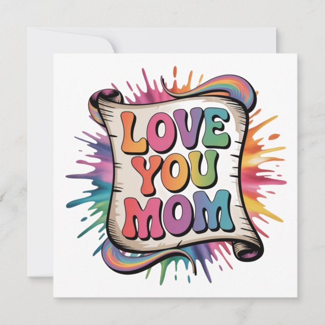LOVE MOM HOLIDAY CARD (Front)