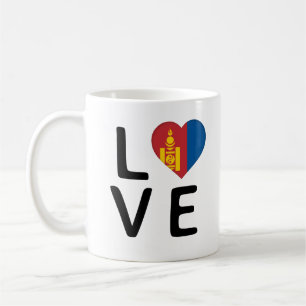 Love - Mongolia Flag Coffee Mug