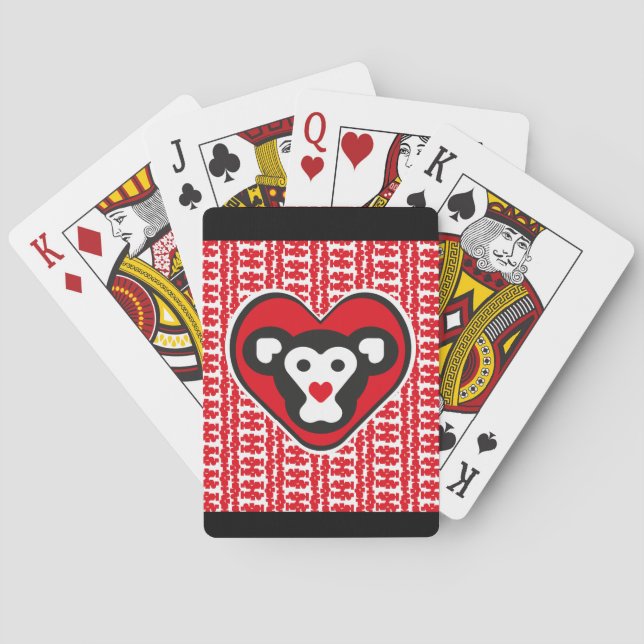 LOVE MONKEY LOVE SPECIAL by Masanser Playing Cards (Back)