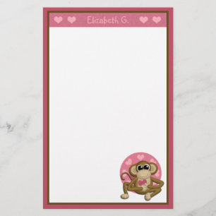 Love Monkey - Personalised Stationery