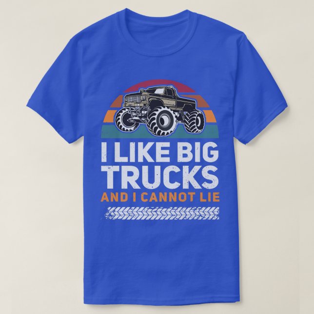Love Monster Trucks for Boys & Birthday Party Mons T-Shirt (Design Front)