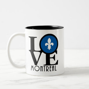 LOVE Montreal Quebec 11oz Two-Tone Coffee Mug