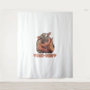 Love Moo Deng T-Shirt Tapestry