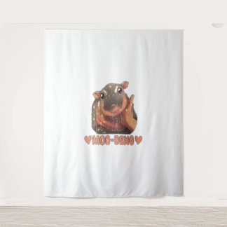 Love Moo Deng T-Shirt Tapestry