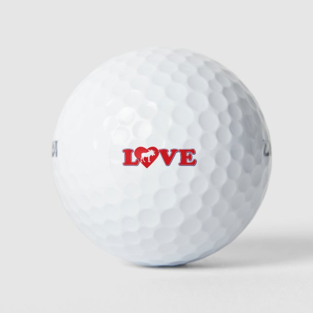 LOVE-MOOSE GOLF BALLS (Front)