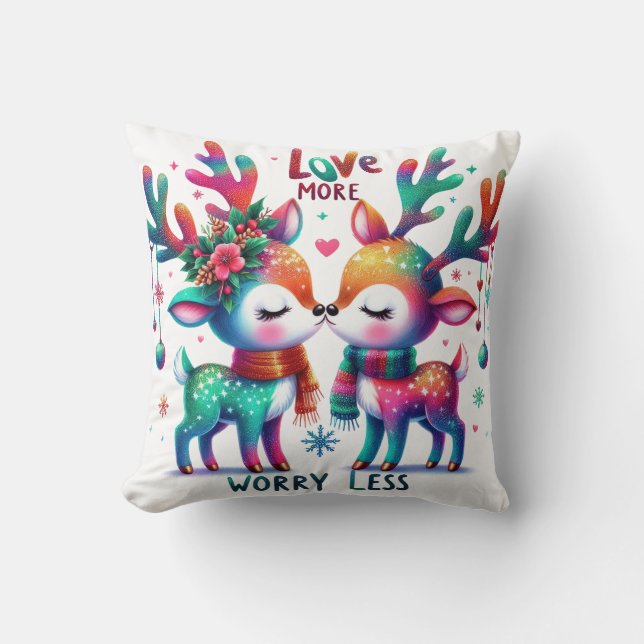 Love More - Worry Less Cushion (Front)
