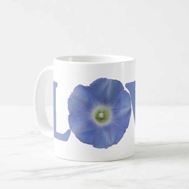 Love Morning Glory Coffee Mug (Front Left)