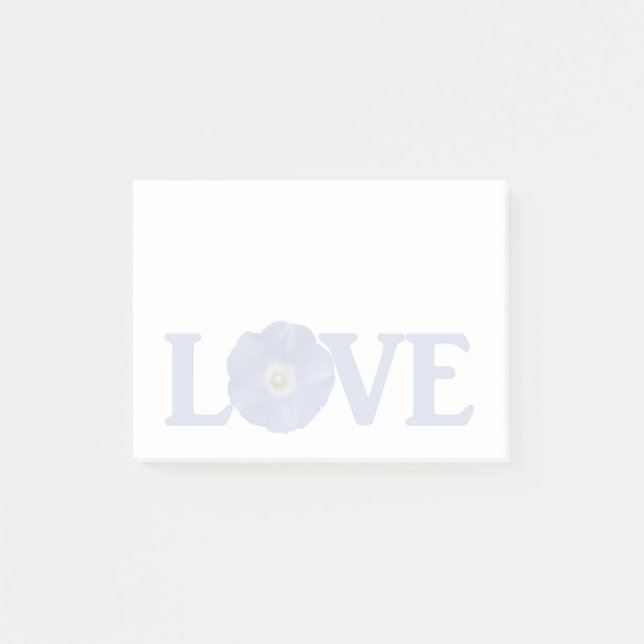 Love Morning Glory Post-it Notes (Front)