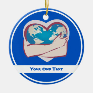 Love Mother Earth Ceramic Ornament