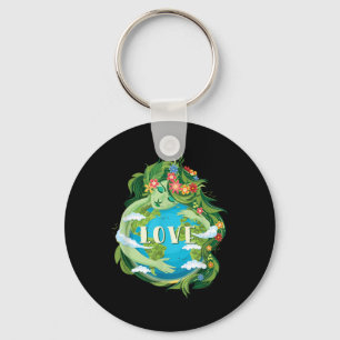 Love Mother Earth Day Save Our Planet Environment Key Ring