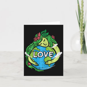 Love Mother Earth Planet Hug Nature Environment Ea Card