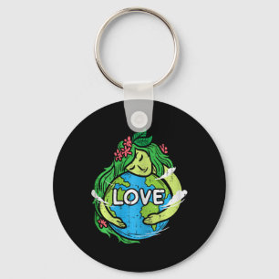 Love Mother Earth Planet Hug Nature Environment Ea Key Ring