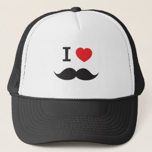 Love Moustache Trucker Hat