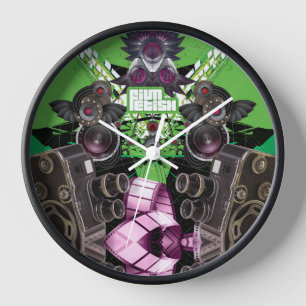 Love Movies Film Kung Fu Camera Cinema Wall Clock