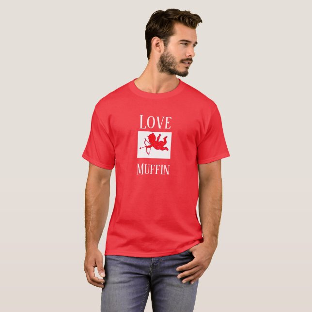 Love Muffin Valentine's Day Gift for Him T-Shirt (Front Full)