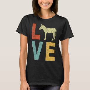Love Mule Mule Quote Retro T-Shirt