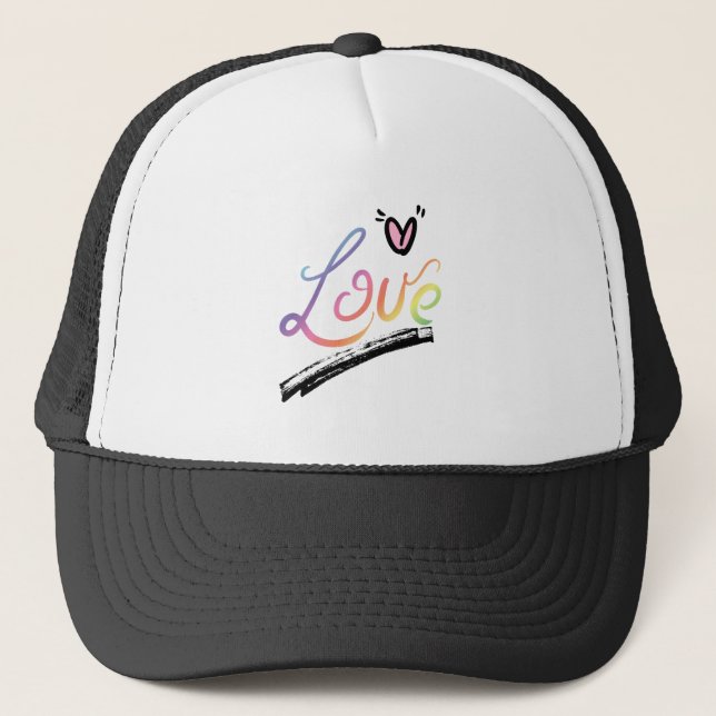 Love Multi-Color Trucker Hat (Front)