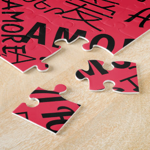 LOVE - Multi Language - Customisable International Jigsaw Puzzle