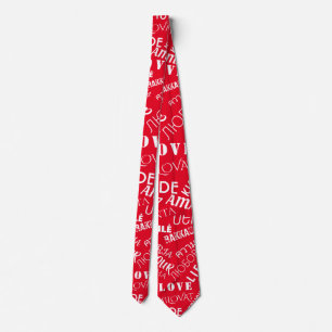 LOVE - Multi Language - Customisable International Tie