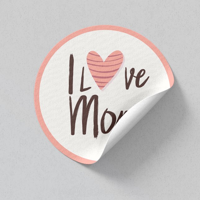 Love Mum Heart Sticker – Mother's Day Gift (Creator Uploaded)