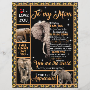 Love Mum Letter To My Mum You Are The World Custom Letterhead