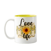Love Mum Life Sunflower Modern