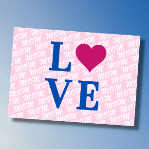LOVE mum mother modern elegant we love you mum Card