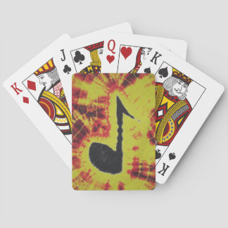 Love Music Note Tie Dye Bicycle Playing Cards