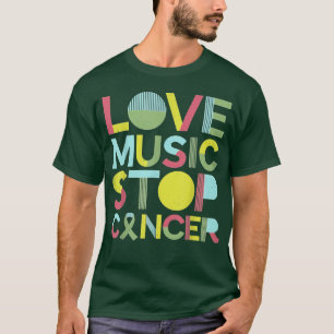 Love Music Stop Cancer St Jude Music T-Shirt