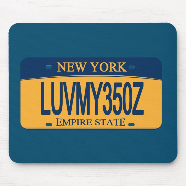 Love My 350Z NY License Plate Mouse Pad (Front)