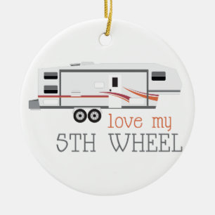 Love My 5th Wheel Ceramic Tree Decoration