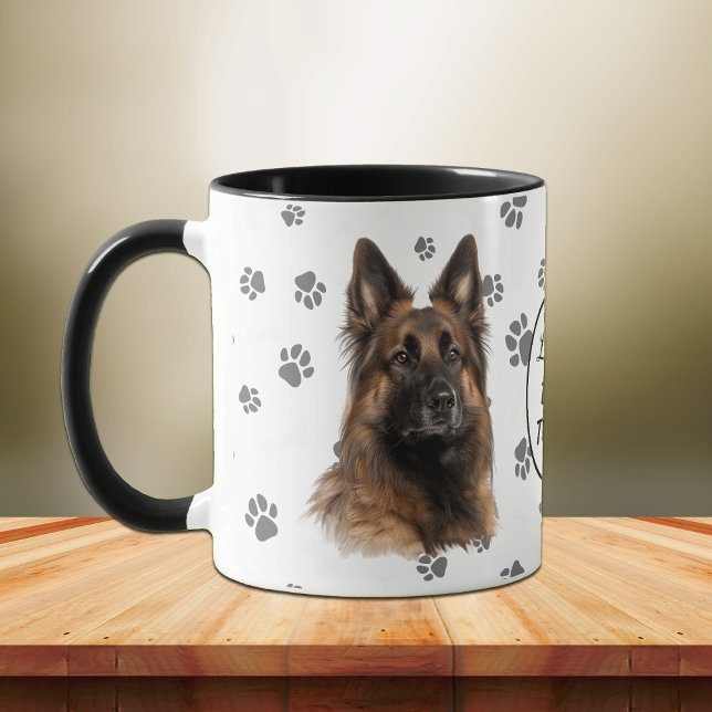 Love My Belgian Tervuren Dog Pawprint Mug (Creator Uploaded)
