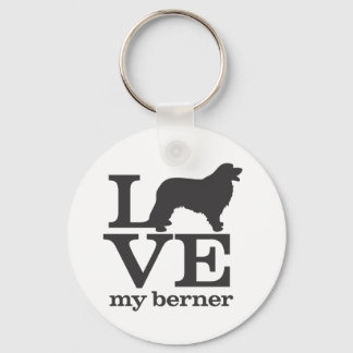 Love my Bernese Mountain Dog Key Ring