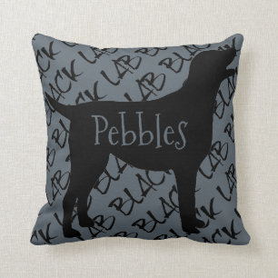 Love My Black Lab Dog Cushion