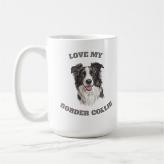 Love My Border Collie Coffee Mug